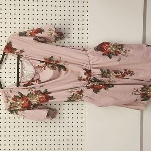 MTS romper shorts size large NWT floral